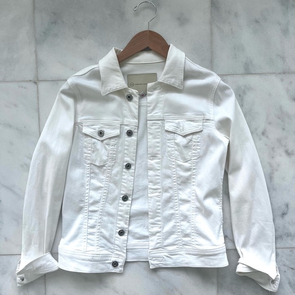 Ag Adriano Goldschmied Jackets & Blazers - Women’s white denim jacket. Size Medium.